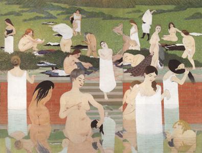 Felix  Vallotton Bathing on a Summer Evening (mk19) China oil painting art